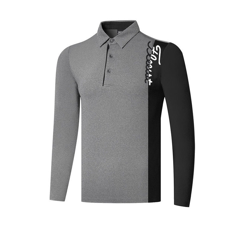 Men’s Long Sleeve Golf Shirt Golf Polo Titleist Golf Pullover | Voosia