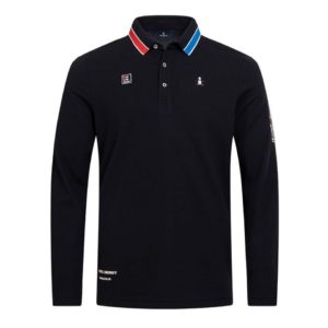 MUNSINFWEAR Golf Polo Golf Pullover Men's Long Sleeve Golf Shirt Performance Clothing Apparel