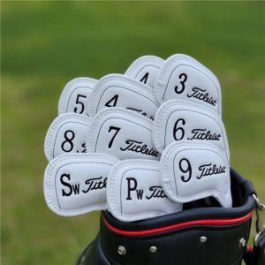 10 pieces/lot TITLEIST Golf Club iron headcover PU Golf irons head Cover