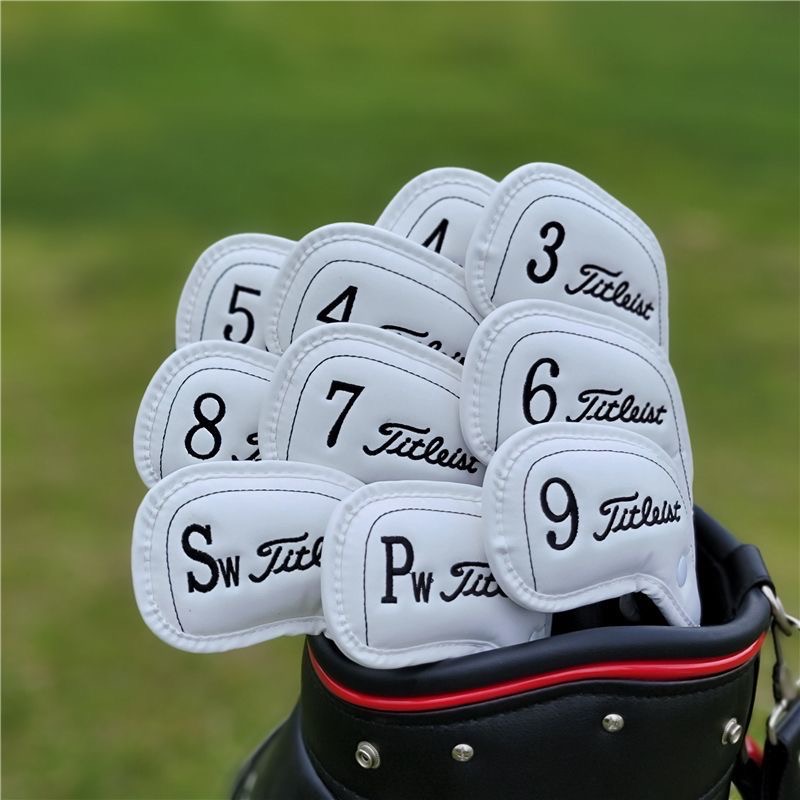 10 pieces/lot TITLEIST Golf Club iron headcover PU Golf irons head